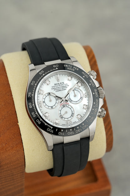 Rolex Daytona White Gold Mother of Pearl with Diamonds 40mm 116519LN 2020