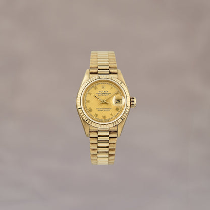Rolex Datejust 26 Full YG Champagne Roman 26mm 69178 1994