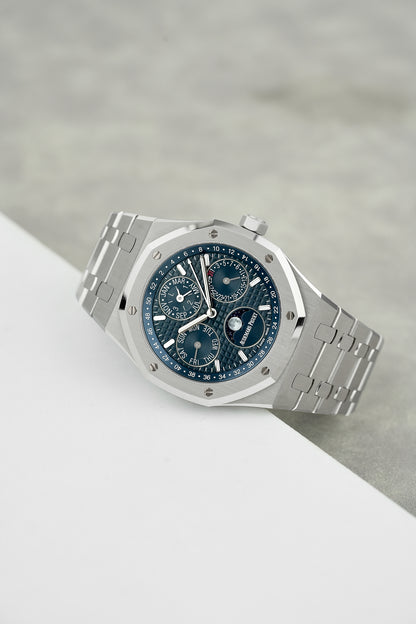 Audemar's Piguet Royal Oak Perpetual Calendar Blue