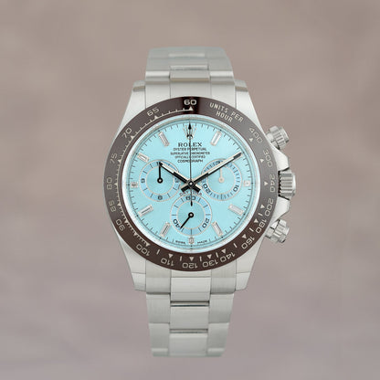 Rolex Daytona Platinum w/ Baguette Diamonds