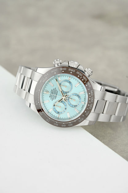 Rolex Daytona Platinum w/ Baguette Diamonds