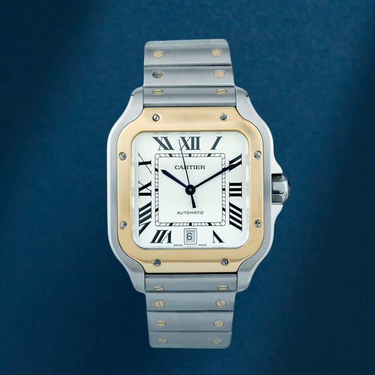 Cartier Santos De Cartier Large Two Tone Yellow Gold W2SA0009 2020