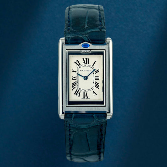 Cartier Tank Basculante Medium White Dial 2405