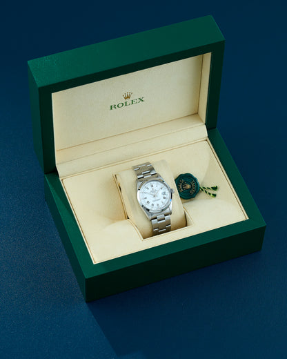 Rolex Oyster Perpetual Date 34 White Roman Dial 15000 1982