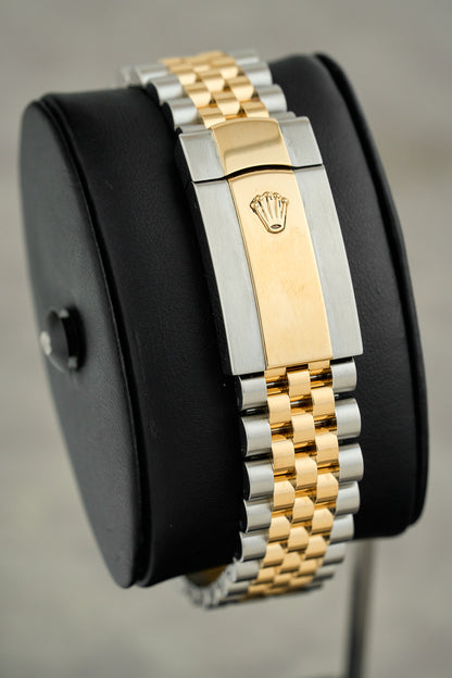 Rolex Datejust 36 Two Tone Yellow Gold Champagne Motif Dial 126233 2023
