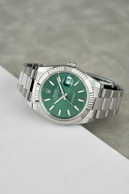 Rolex Datejust 41 Mint Green Dial 126334 2025