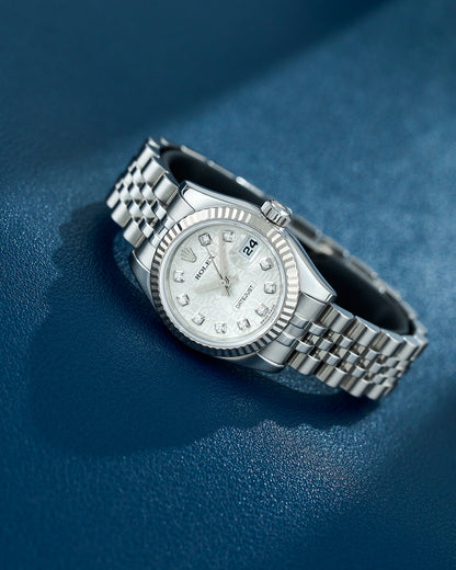 Rolex Lady Datejust 26 White Anniversary Dial With Diamonds 179174 2009