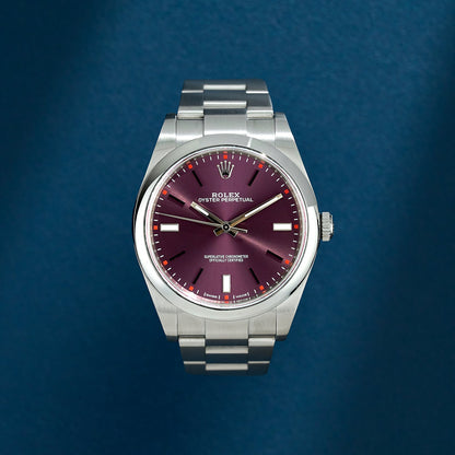 Rolex Osyter Perpetual 39 Grape Dial 114300 2019