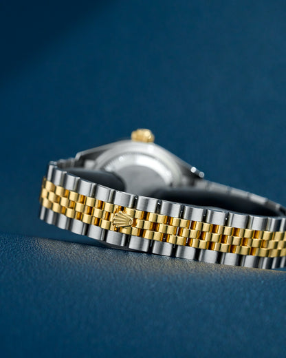 Rolex lady Datejust 28 Two Tone Yellow Gold Mother Of Pearl Dial With Diamonds 279173 2024