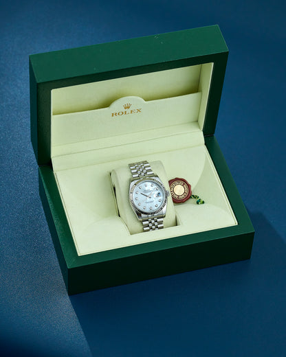 Rolex Datejust 36 Mother Of Pearl Dial With Diamonds 116234