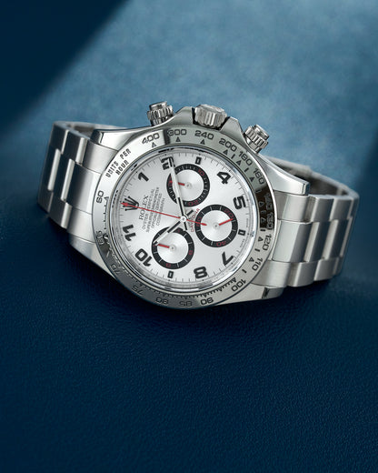 Rolex Cosmograph Daytona White Gold Silver Racing Dial 116509 2007