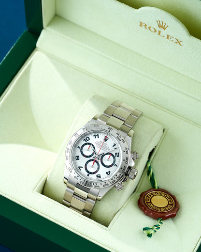 Rolex Cosmograph Daytona White Gold Silver Racing Dial 116509 2007