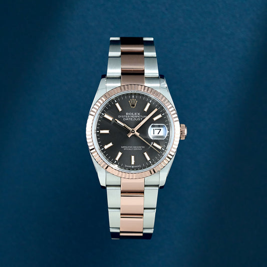 Rolex Datejust 36 Two Tone Rose Gold Rhodium 126231 2018