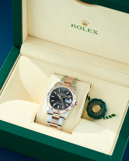 Rolex Datejust 36 Two Tone Rose Gold Rhodium 126231 2018