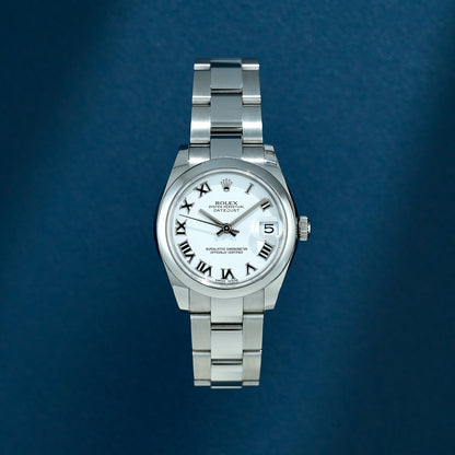 Rolex Datejust 31 White Roman Dial 178240 2016
