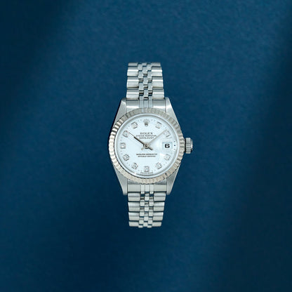 Rolex Lady Datejust 26 White Dial With Diamonds 79174 2000
