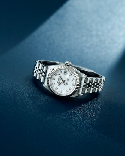 Rolex Lady Datejust 26 White Dial With Diamonds 79174 2000