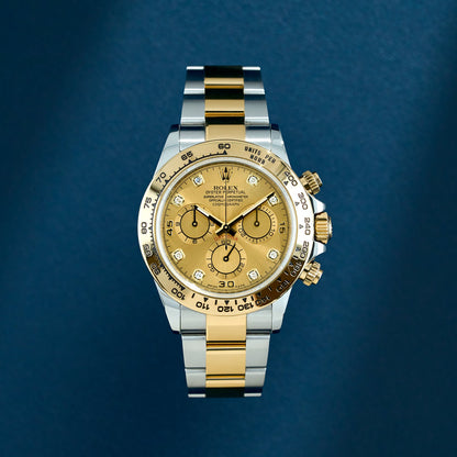 Rolex Cosmograph Daytona Two Tone Yellow Gold Champagne With Diamonds 116503 2020
