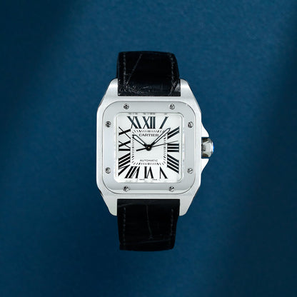 Cartier Santos 100 Medium White W20106X8