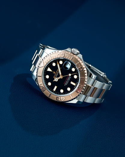 Rolex Yacht-Master 37 Two Tone Rose Gold Black Dial 268261 2023