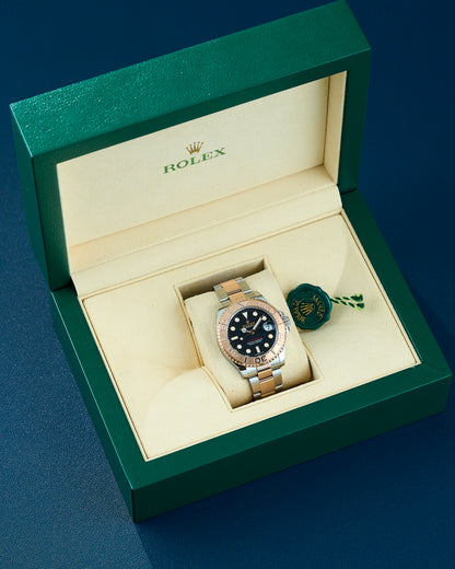 Rolex Yacht-Master 37 Two Tone Rose Gold Black Dial 268261 2023