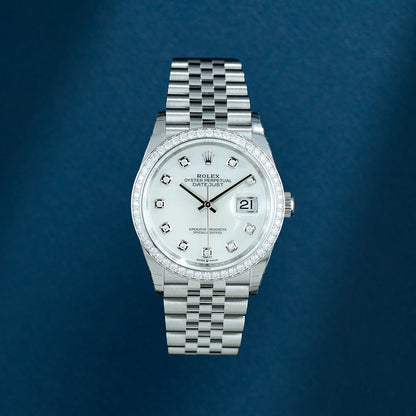 Rolex Datejust 36 Mother Of Pearl Diamond Markers And Bezel 126284RBR 2026 (Brand New)