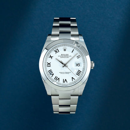 Rolex Datejust 41 White Roman 126300 2026 (Brand New)