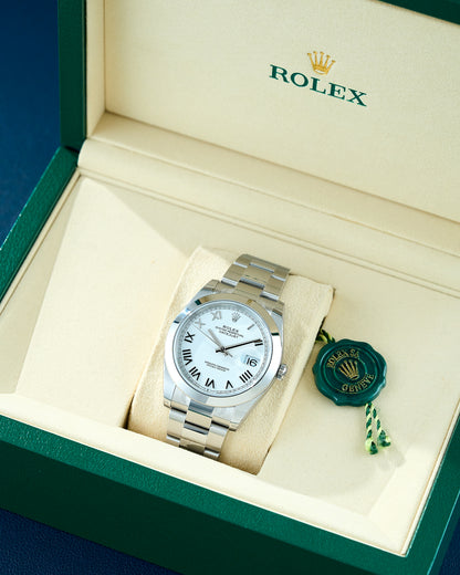 Rolex Datejust 41 White Roman 126300 2026 (Brand New)