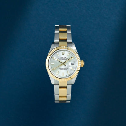 Rolex Lady Datejust 28 Two Tone Yellow Gold Silver Dial 279173 2024