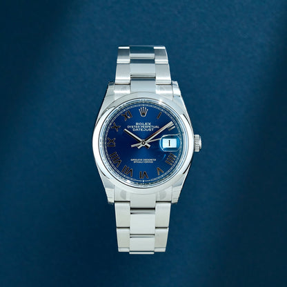 Rolex Datejust 36 Blue Roman Dial 126200 2026 (Brand New)