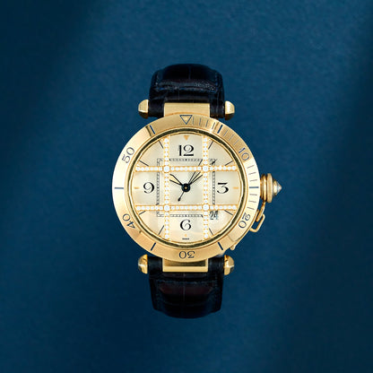 Cartier Pasha de Cartier Yellow Gold White Diamond Cage 10231