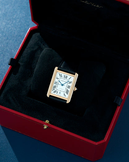 Cartier Tank Solo XL Rose Gold White W5200026 2018