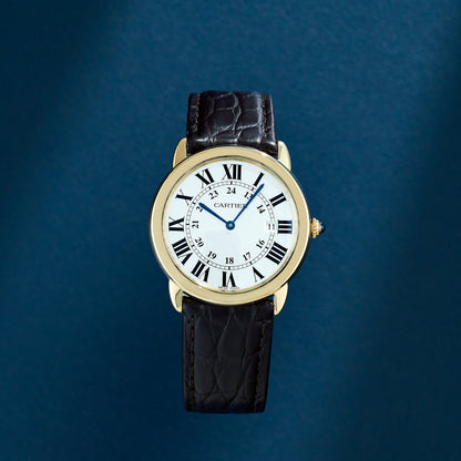 Cartier Ronde Solo de Cartier 36 Yellow Gold White Dial W6700455 2017