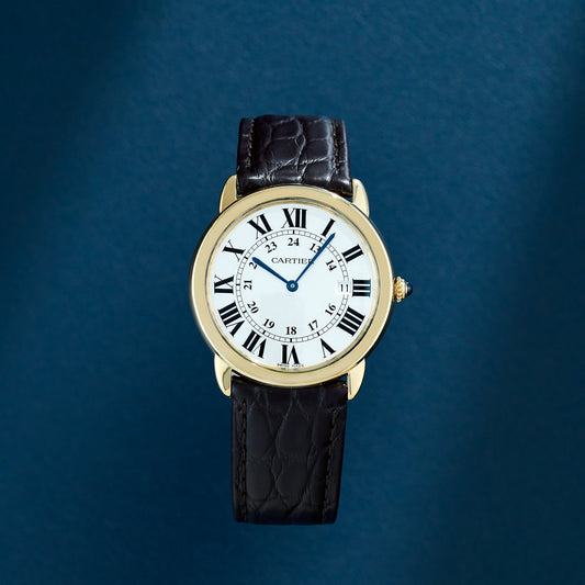 Cartier Ronde Solo de Cartier 36 Yellow Gold White Dial W6700455 2017