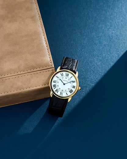 Cartier Ronde Solo de Cartier 36 Yellow Gold White Dial W6700455 2017
