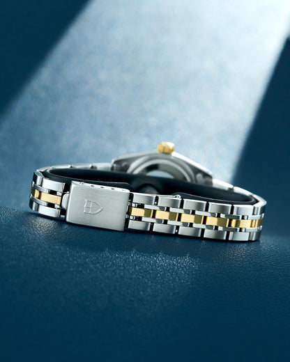 Tudor Princess Date Two Tone Yellow Gold Champagne Dial With Diamonds 92413
