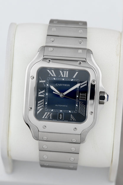 Cartier Santos De Cartier Blue Dial
